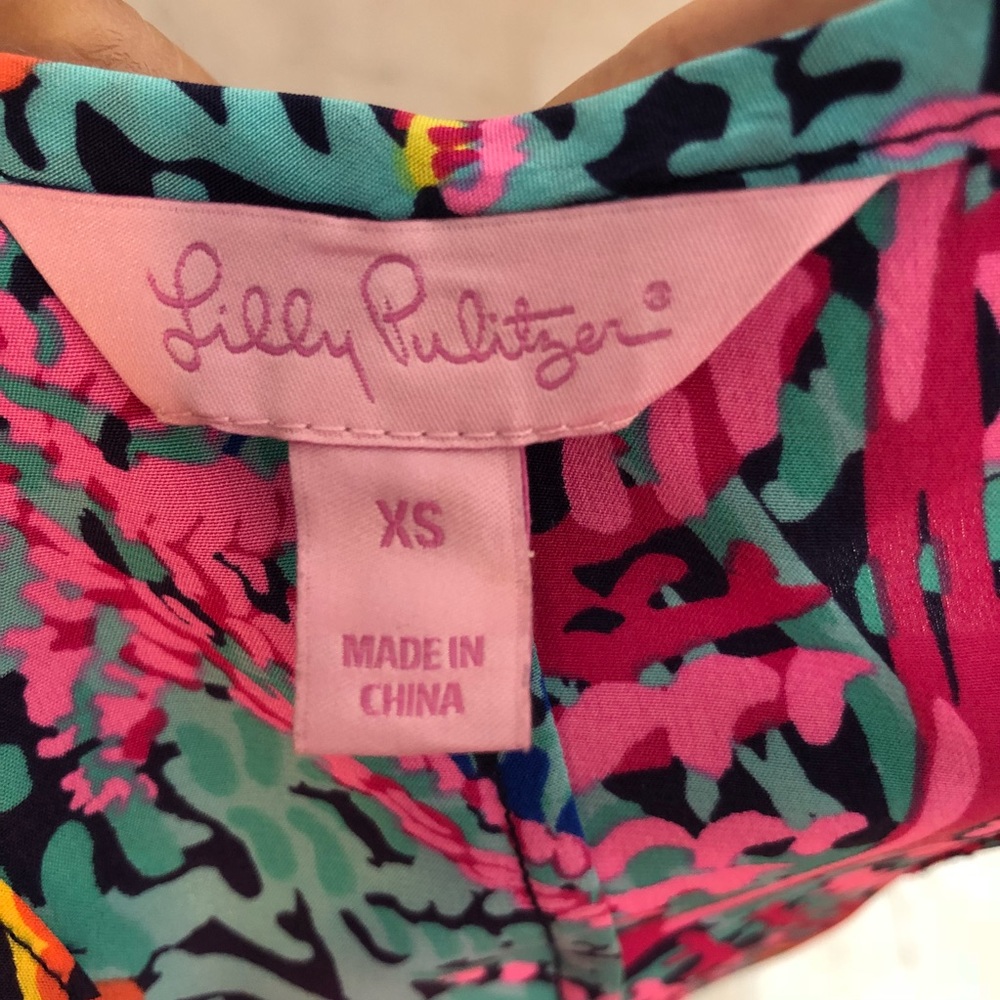 Lilly Pulitzer Betty Electric Feel racer back XS - Picture 4 of 8